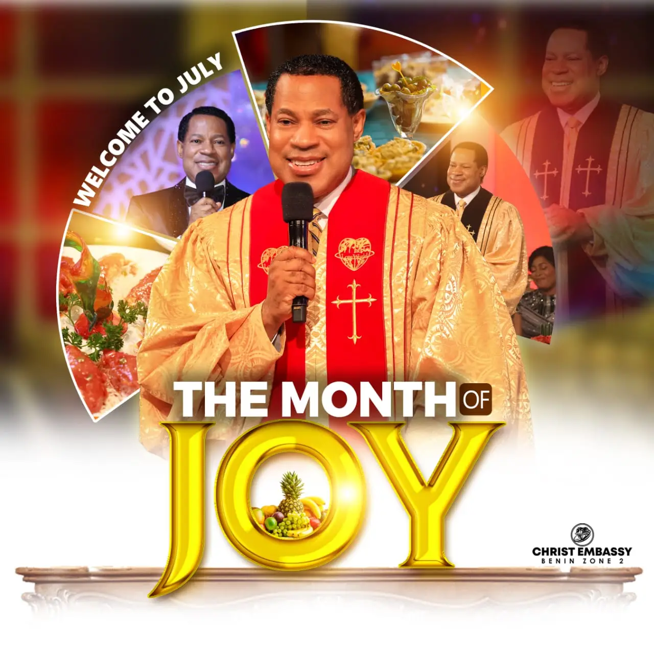 July 2024 communion service with Pastor Chris Oyakhilome, flyer
