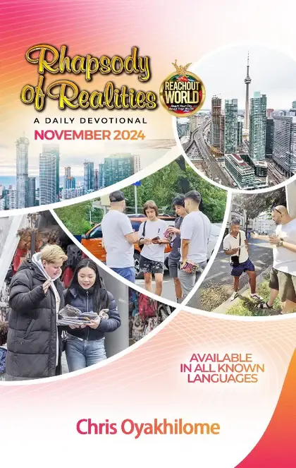 Rhapsody of Realities Novemebr 2024 cover page