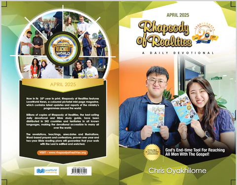 Rhapsody of Realities cover April 2025